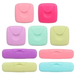 Boîte de rangement portable pour tampons créatifs pour femmes, outil de support, voyage, ensemble extérieur, fournitures, plastique, cosmétique, coton, bijoux