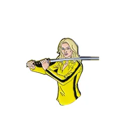 Kill Bill Brooch Vengeance Movie Enamel Pin Quentin Tarantino film inspired Badge great bride decor