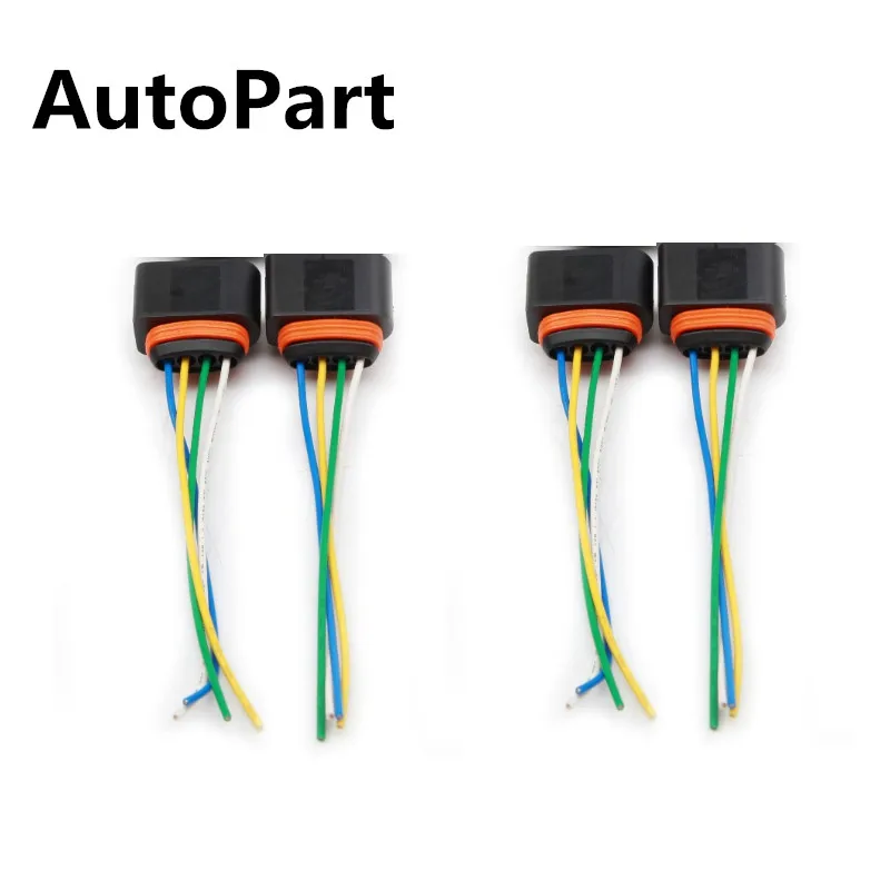 

8K0 973 724 4PCS Ignition Coil Connector Harness Plug Wiring For Audi A3 A4 S3 Q5 Q7 R8 VW Jetta Seat Skoda 3.0T 4B0 973 724
