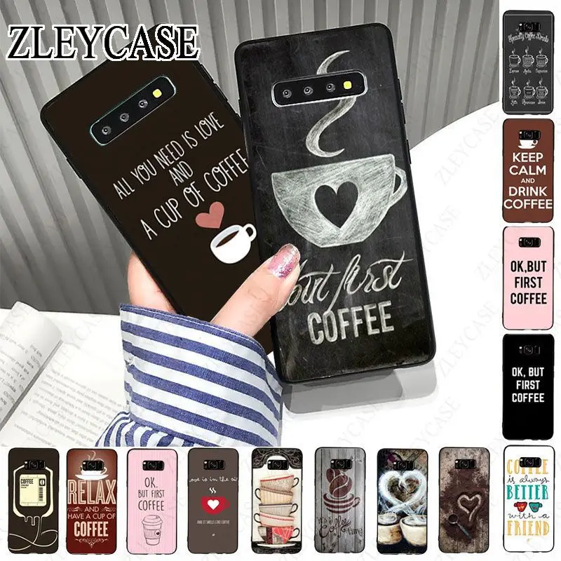 love coffee OK but First Coffee Girl Phone Cover For Samsung Galaxy S24ULTRA S23ULTRA S21FE S24 S22+ S20PLUS s20ULTRA S20FE case