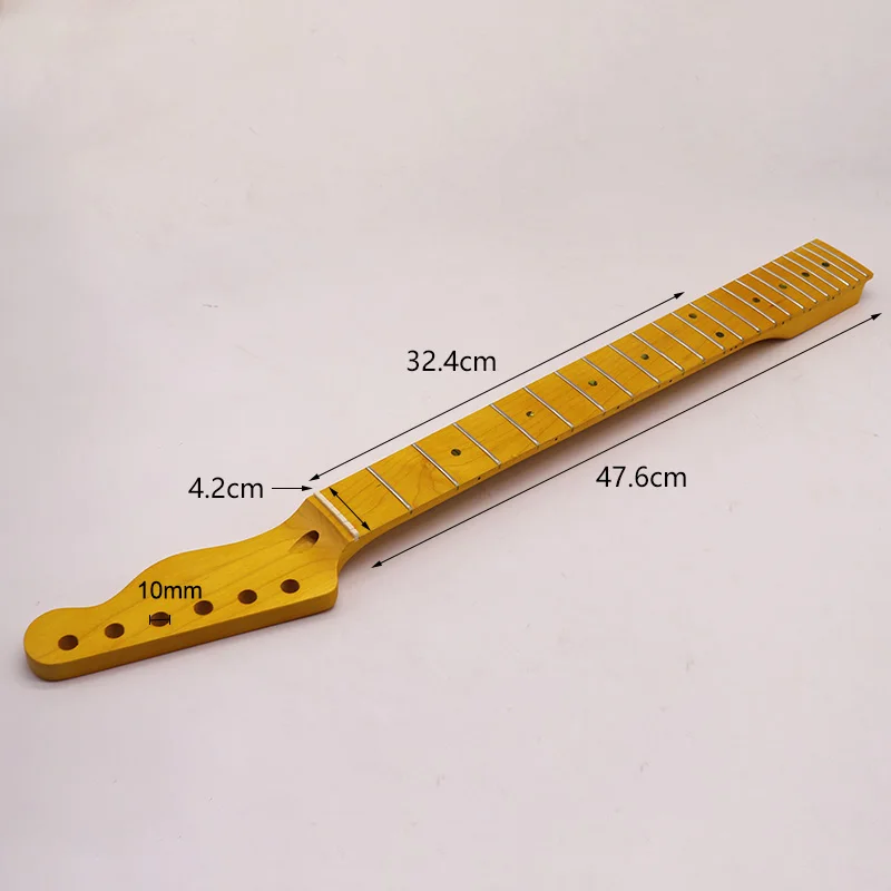 TL6 string 22 frets electric guitar matte neck and maple yellow guitar handle