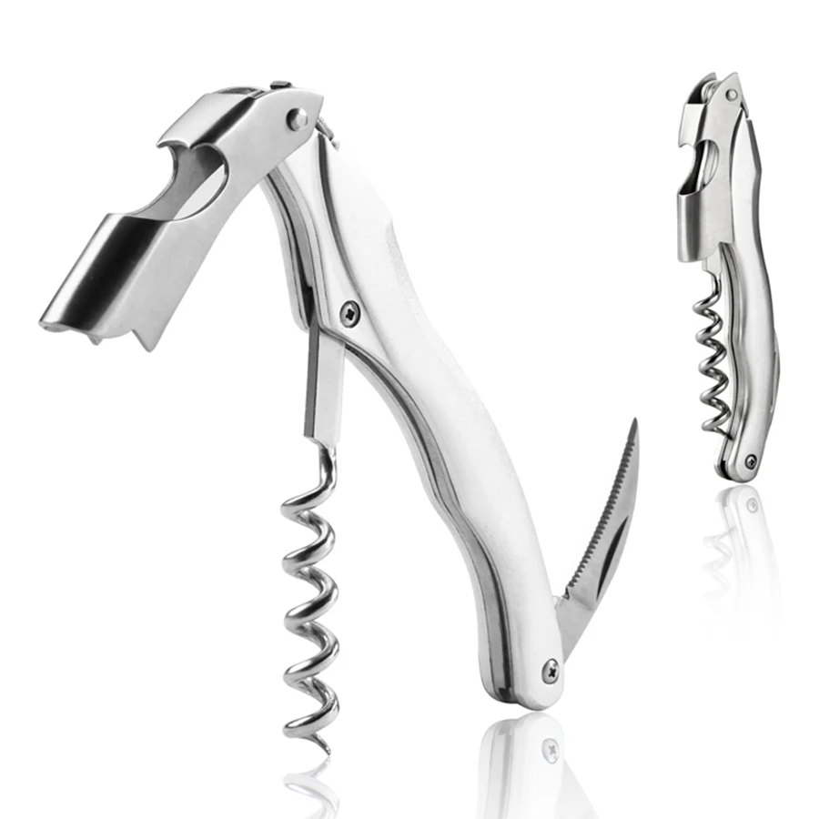 Forkry aluminum sommelier wine opener waiter's friend corkscrew wine bottle opener cork remover