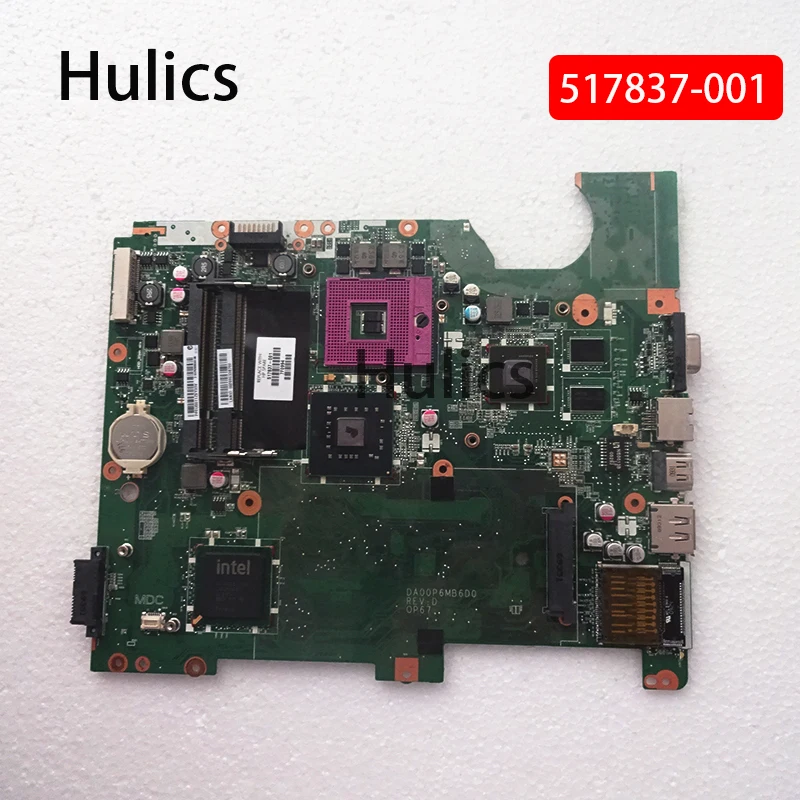 

Hulics Used 517837-001 For HP COMPAQ G61 CQ61 MOTHERBOARD DA00P6MB6D0 PM45 DDR2 Main Board