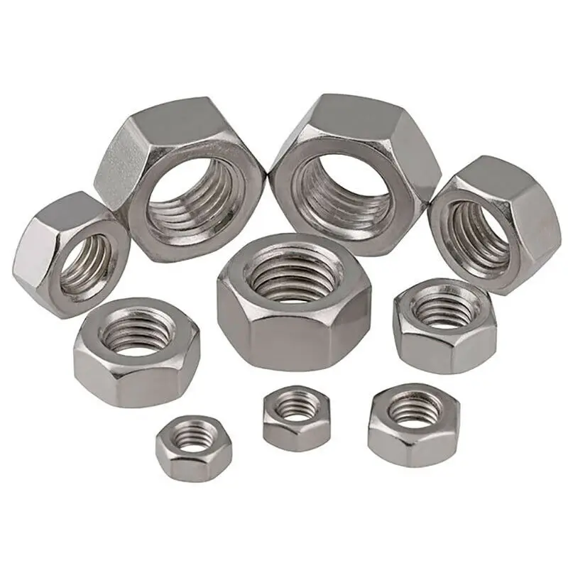 M4~M16 Left and Right Hand Thread Hex Nut Set 304 A2 Stainless Steel Positive and Reverse Thread Hexagon Nuts Kit