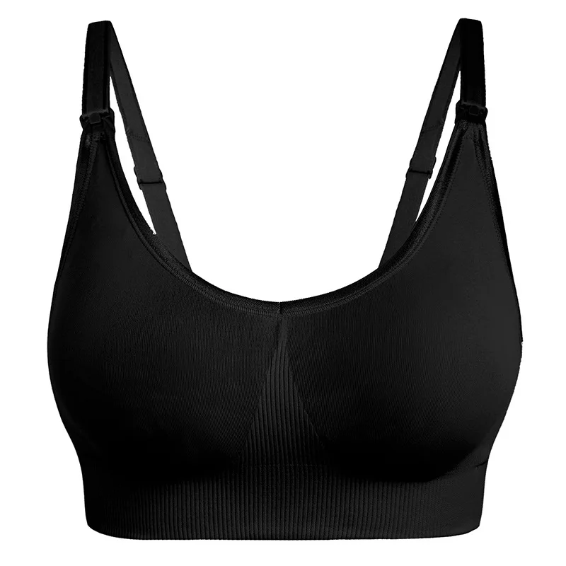 

Pregnant Women Seamless Breastfeeding Bra Adjustment Gather No-rims Front Buckle Large Size Underwear High Elasticity Comfort