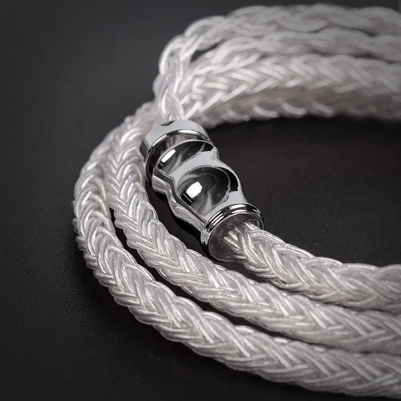 Yinyoo 16 сердечник высокой чистоты посеребренный кабель 2,5/3,5/4,4 мм с MMCX/2PIN/QDC/TFZ BLON BL-01 BL-03 TINHIFI T2 T2PLUS плотным верхним ворсом KZ DQ6