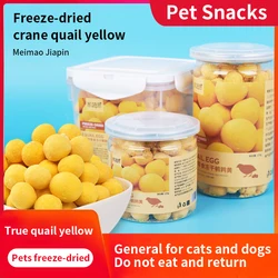 Pet Freeze-Dried Quail Egg yolk, Cat and Dog Hair Supplement, lecithin, lysine, Whole