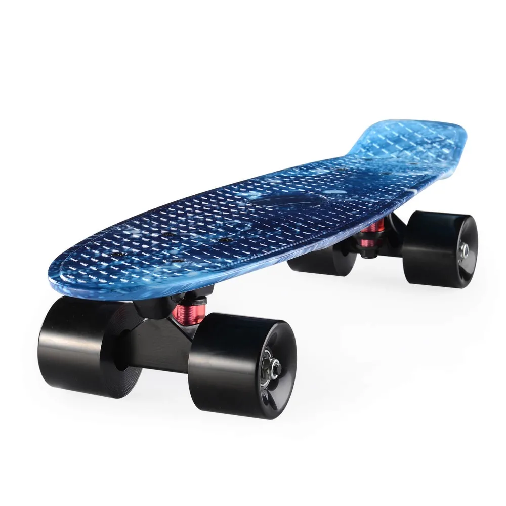 Galaxy Graphic Printed Mini Cruiser Plastic Skateboard 22