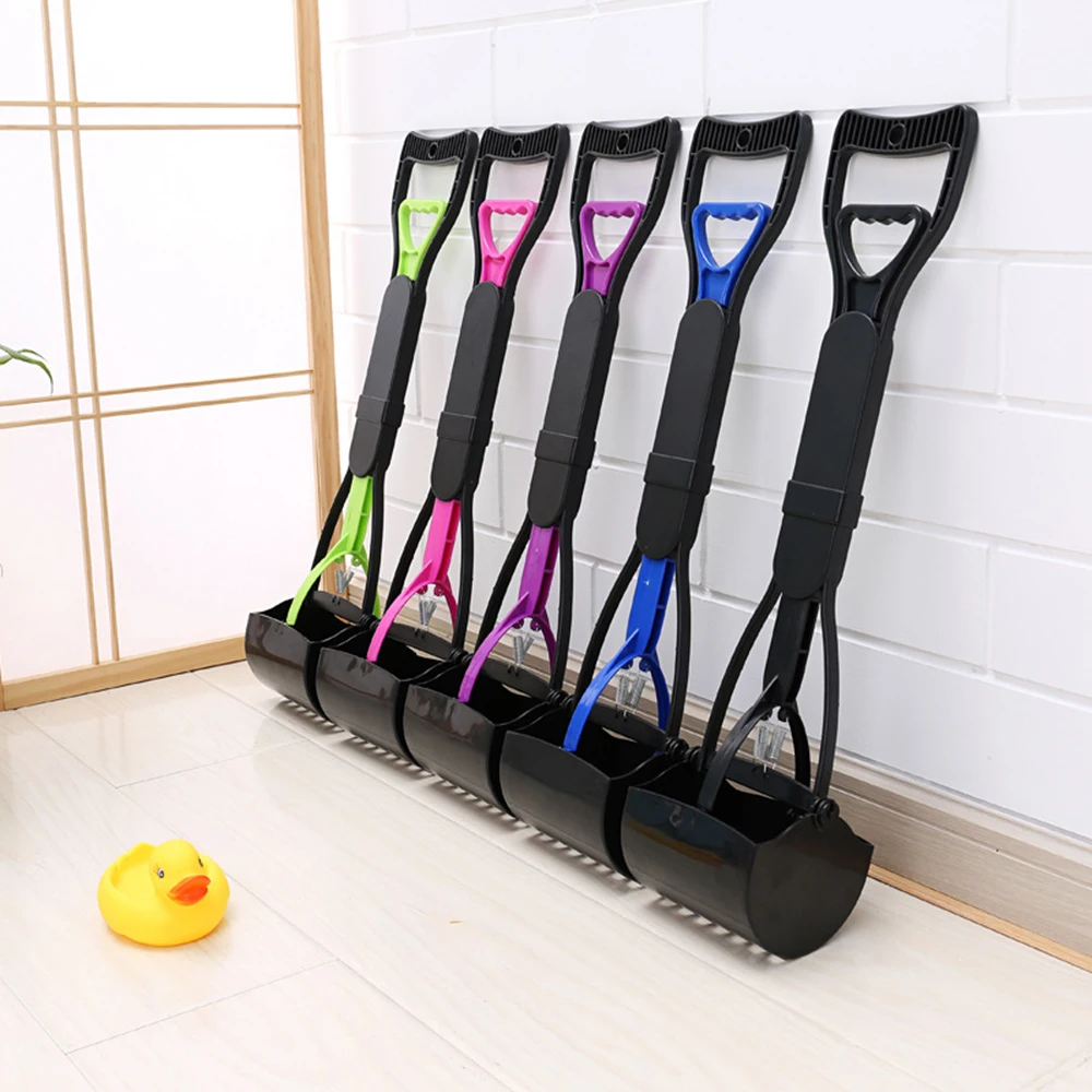 Portable Pet Long Handle Animal Dog Poop Pooper Cleaner Scooper Scoop Shovel Pick Up Waste Picker Outdoor Cleaning Tools