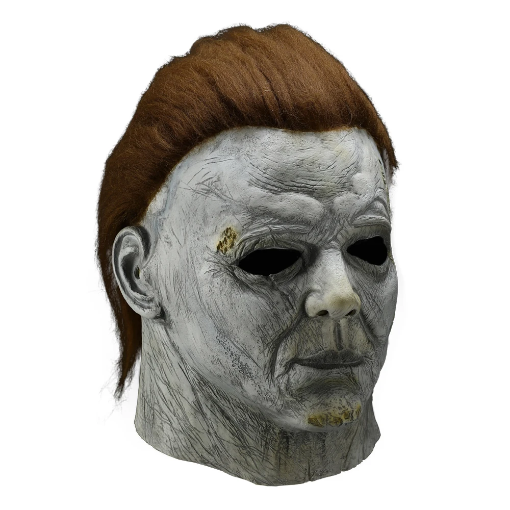 2020 New Horror Michael Myers LED Halloween Kills Mask Cosplay Scary Killer  Full Face Latex Helmet Halloween Party Costume Prop, image size:1000x1000