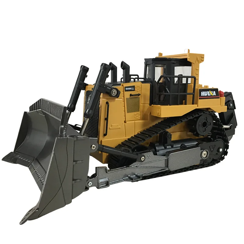 NEW 1:16 Tracked Remote Control Forklift Heavy Bulldozer 9CH With Music With Light Crashworthy Alloy ABS L38CM H16CM W20CM