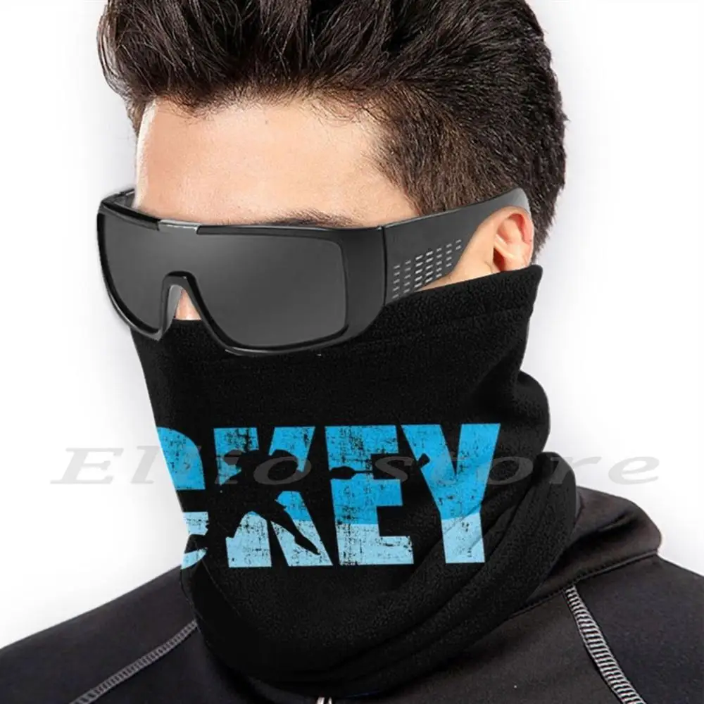 Eishockey spieler Wintersport Skater Geschenk lustiger Druck wieder verwendbare Schal Gesichts maske Eislaufen Eishockey Eishockey Eis