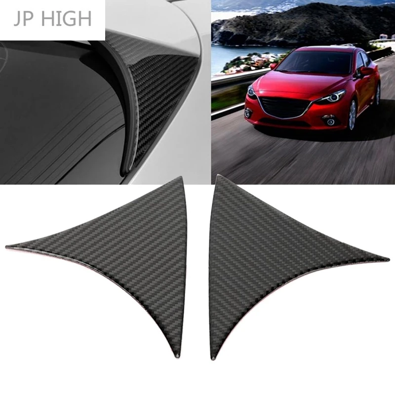 Car Rear Window Spoiler Side Wing Cover Trim Sticker for Mazda3 Axela 2014 2015 2016 2017 2018