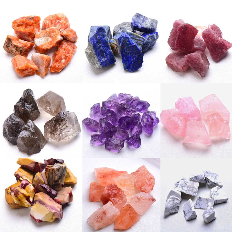 Minerales de cristal de cuarzo Natural, espécimen de amatista, cuarzo rosa, forma Irregular, piedra de roca rugosa, Reiki, curación, decoración del