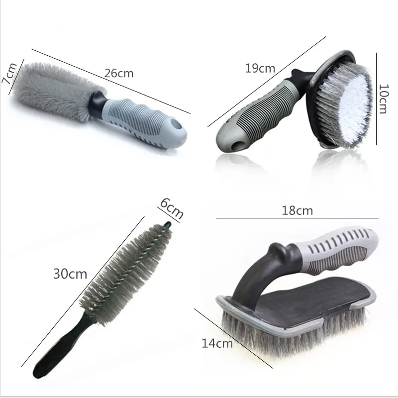 Car Wheel Cleaning Brush Detailing Brushes Car Cleaning Rims Tire Washing Spoke Truck Motorcycle Auto Wash Tools for Tesla Model