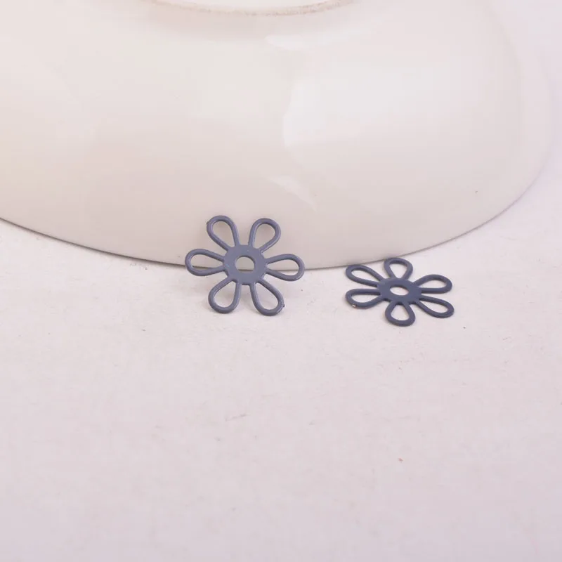 50 Stück AC10911 15mm Blumen-Filigran-Anhänger DIY Schmuck Halskette – Detail 6