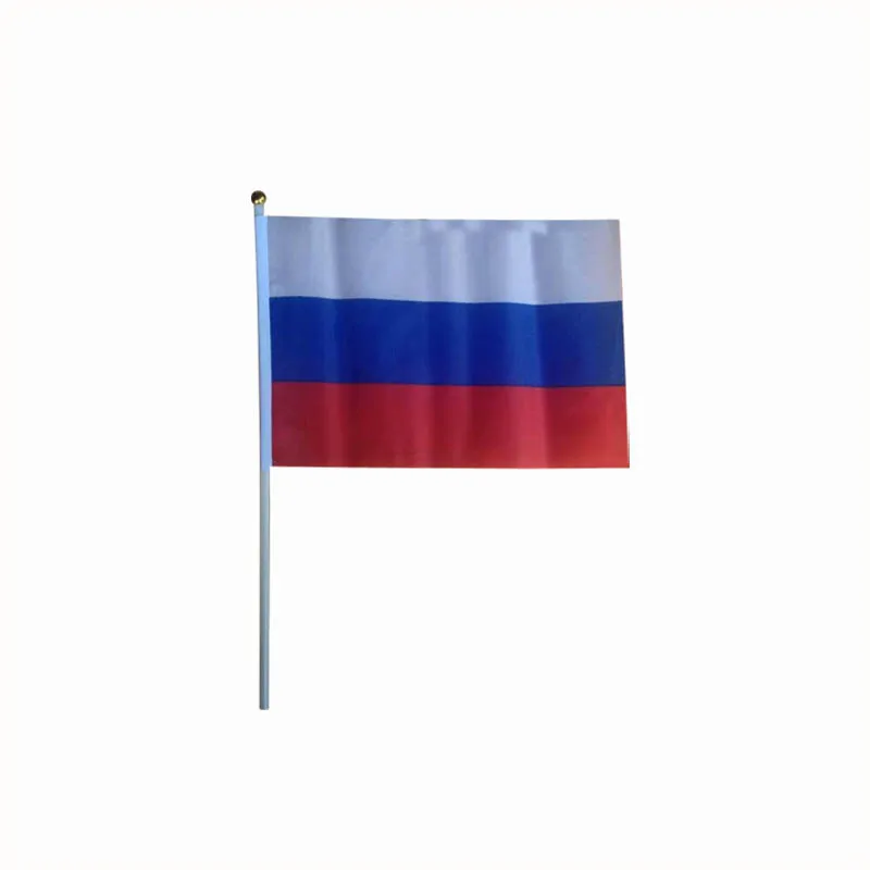 5*8 inches Russia flag,14*21cm small size national hand flag 100PCS/LOT