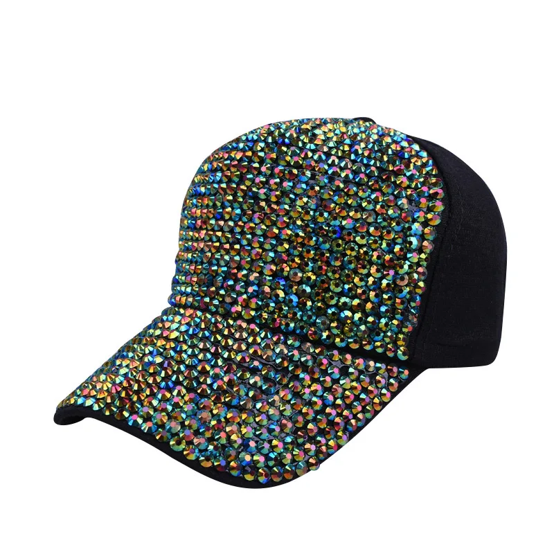 

HIgh Quality Velvet Crystal Diamond Adjustable Baseball Cap Hat Outdoor Street Fashion Casual Baseball Caps