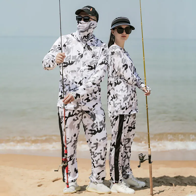 2025 DIAOLIAN Fishing Shirts/Pants Camouflage Sun Protection Breathable Moisture-wicking Quick Dry Anti-UV UPF50+ Fishing Suit