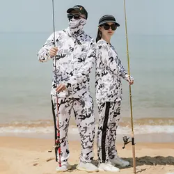 2025 DIAOLIAN Fishing Shirts/Pants Camouflage Sun Protection Breathable Moisture-wicking Quick Dry Anti-UV UPF50+ Fishing Suit