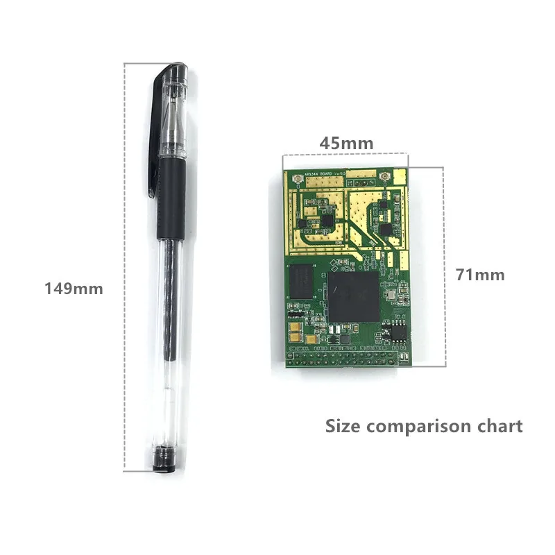 Un mini-tipo di router wireless dual band 5.8G 2.4G modulo wifi router openwrt ar9344 atheros modulo senza fili WIFI modulo di base