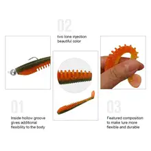 Awaruna FLK Minnow Soft Silicone Bait #4