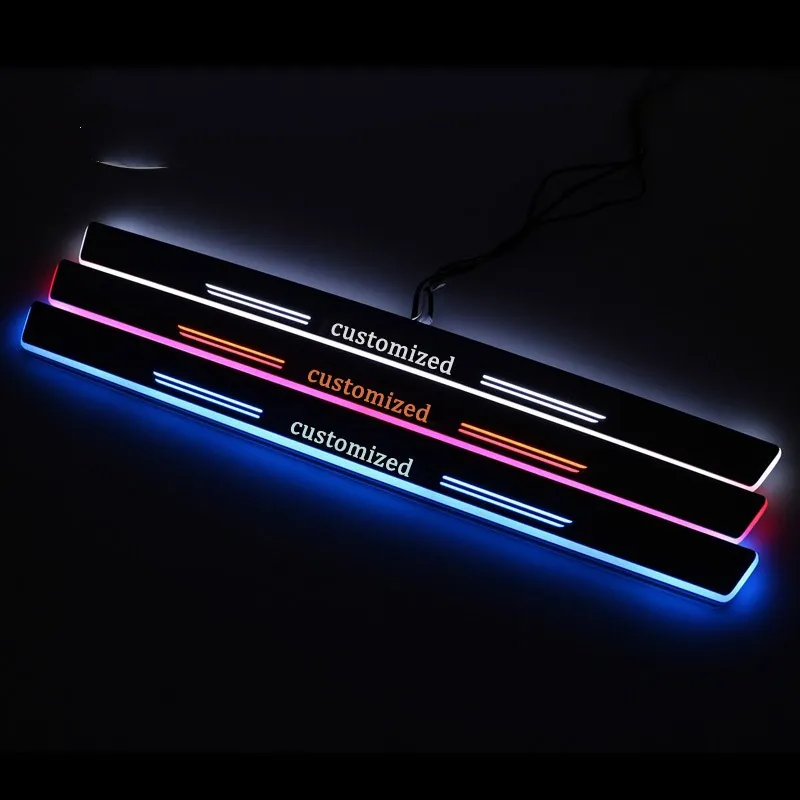 

LED Car Pedal Light Door Sill Pathway Welcome Scuff Light For Renault Captur 2016 2017 2018 Door Moving Footlamps