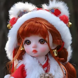 DBS DREAM FAIRY Doll 1/6 BJD Name by JIN PEACH Brown Hair Mechanical Joint Body With Makeup Including Hair Eyes Clothes Girls SD