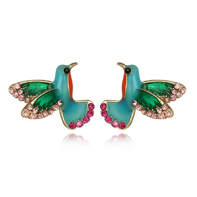 8Seasons Stud Earrings Vintage Creative Personality Bobo Bird Earrings Fashion Ladies Jewelry Accessories For Women,1Pair