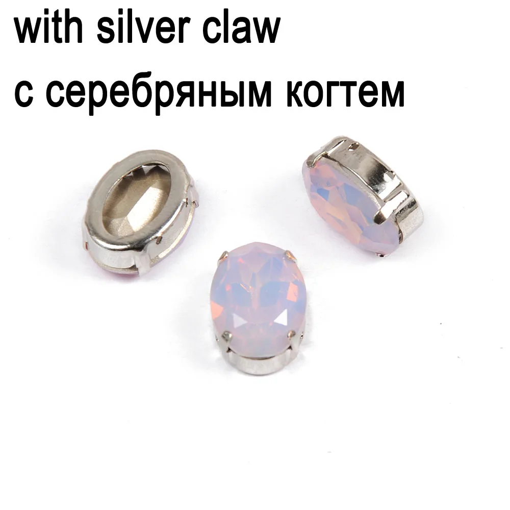 CTPA3bI Crystal Rose Water Opal Color Glass Material Sew on Rhinestones Loose Stones or With Claw DIY Gym Suit Garments Shoes