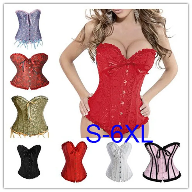 Plus Size Bodice Victoria Corset Top Sleeveless Vintage Bustier Long Torso Women Gothic Steampunk Sexy Corselet XS to 6XL