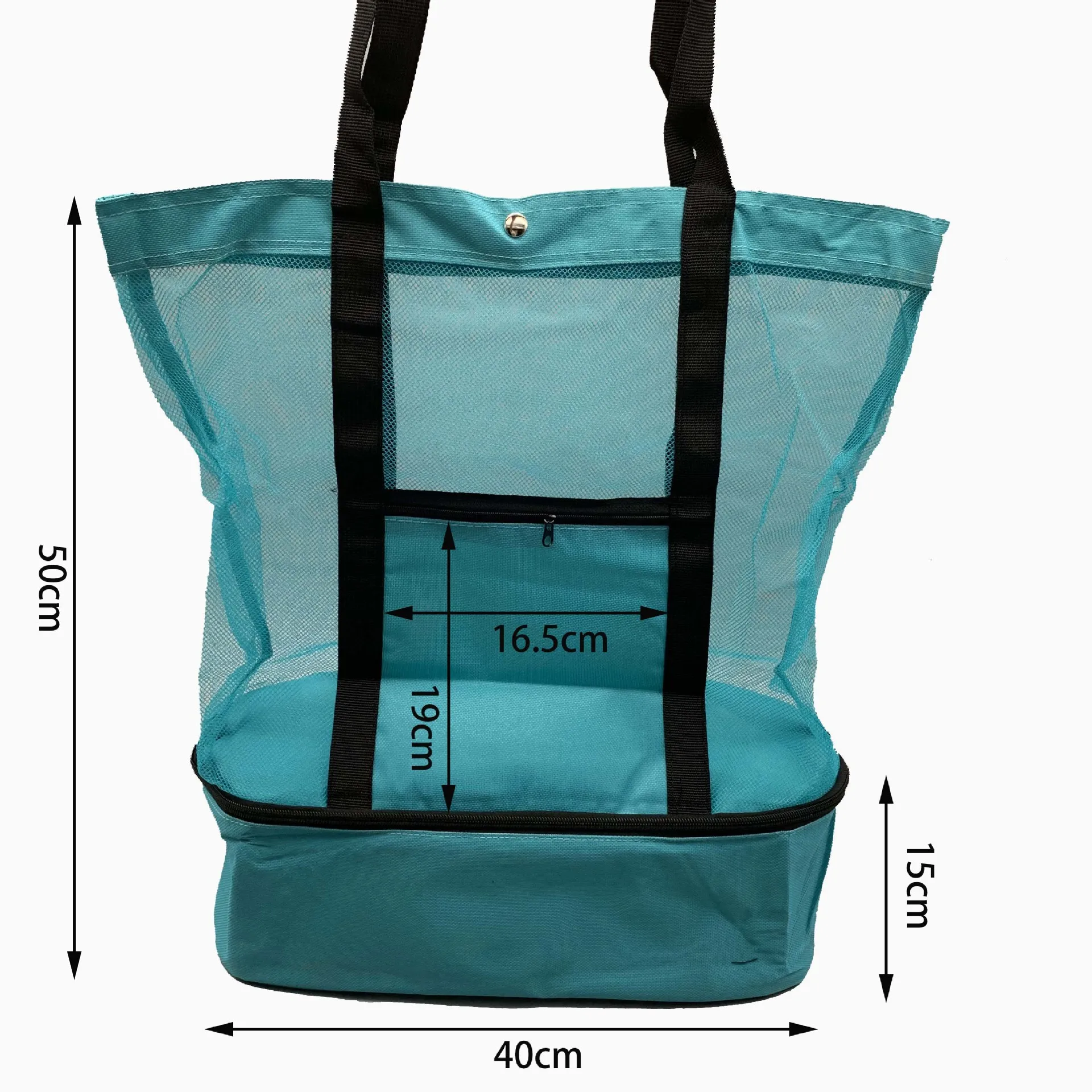 High Quality Insulation Beach Bag with Uniform Mesh Smooth Zipper Portable Fresh-keeping Organizer bag