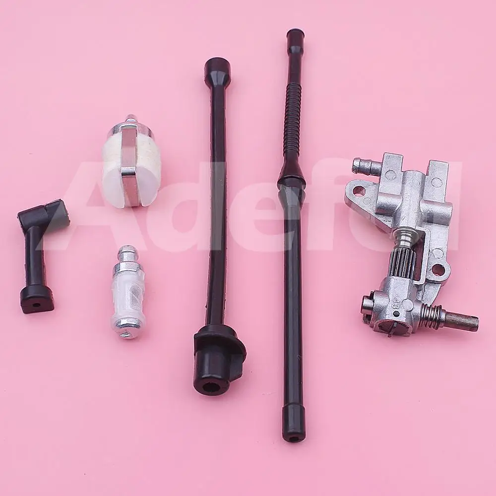 Adefol Oil Pump Pipe Fuel Hose Filter Assembly Kit For Chinese 4500 5200 5800 45cc 52cc 58cc Chainsaw Spare Parts бензопила