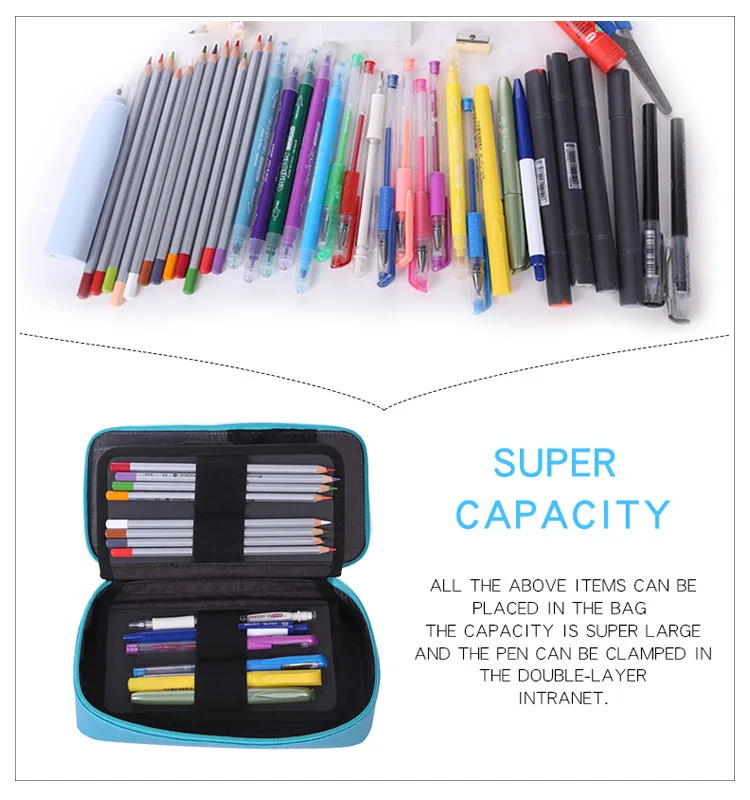 Korean Penal Cute Pencil Case School Case for Girls Boy Pencilcase Cartridge Box Large Pen Bag Stationery Kit Big Pouch Supplies