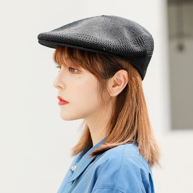 New Fashion Beret Hats for Women Men\'s Classic Beret Elegant Lady Casual Hat Cotton Berets Newsboy Octagonal Hats Painter Hats