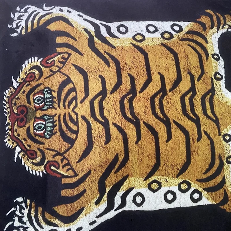 Dunxdeco capa de almofada decorativa quadrada fronha vintage artístico tigre impressão borla macio veludo coussin sofá cadeira cama