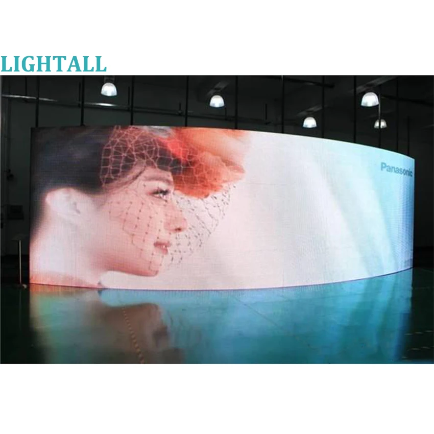 Matrix LED sign RGB P3.9 Led Module Curved Video Wall P2.6 P2.9 P4.8 Indoor Screen Full Color 500x1000mm Panel Outdoor Display