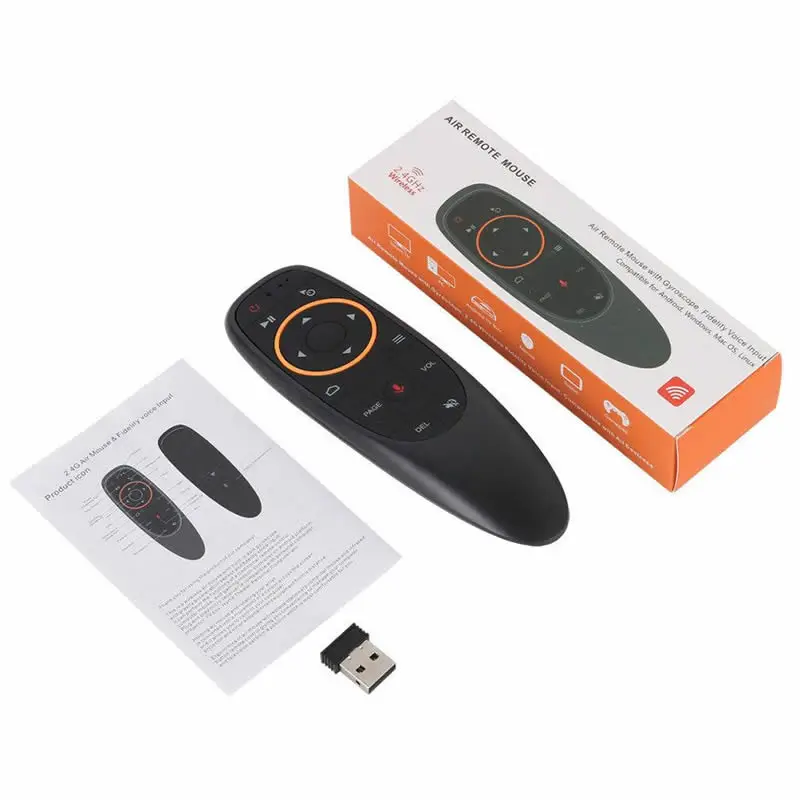 HKXA G10 Smart Stimme Fernbedienung 2,4G RF Gyroskop Wireless Air Maus G10S PRO für X96 mini H96 MAX a95X F3 Android TV Box