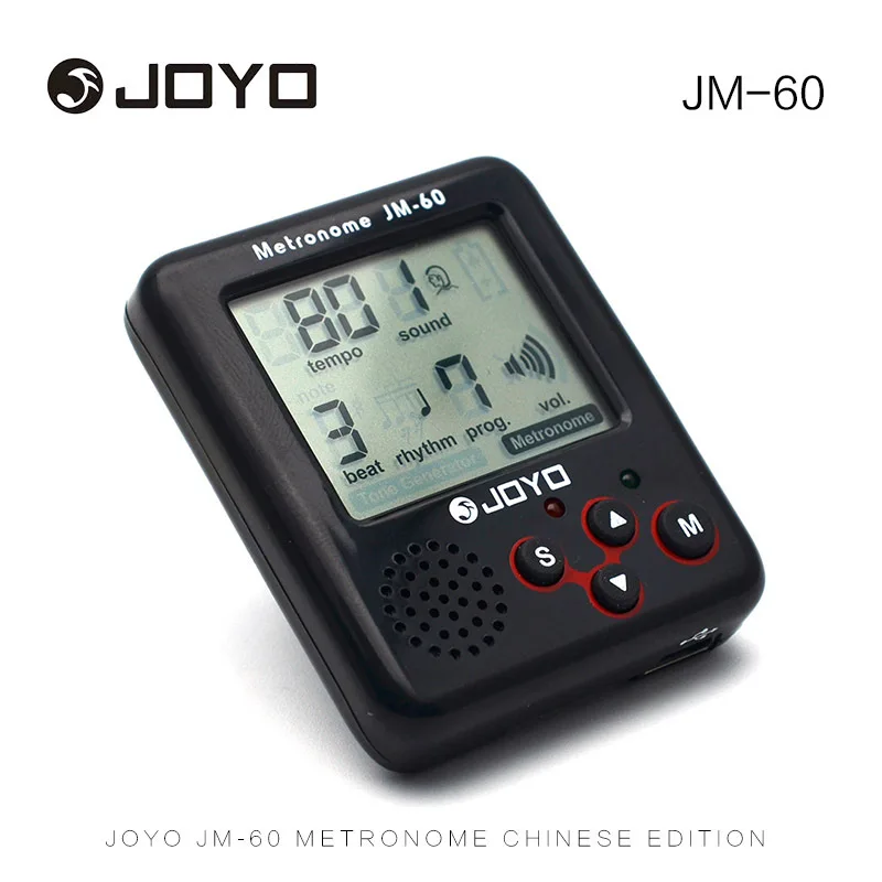 

JOYO Guitar Tuners Clip-on Digital LCD Small Size Real Voice Loud Sound Mini Metronome chargeable