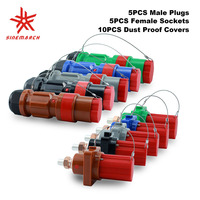 POWERART 400 Amp Male Plug Female Socket Single Pole Power Connector Dust Proof Covers Compatible with Powerlock