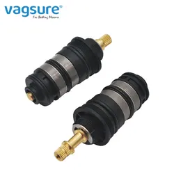 Quality Black Thermostat Shower Faucet Cartridge Valve Cold & Hot Water Temperature Control Mixing Valve For Bathroom Shower Tap