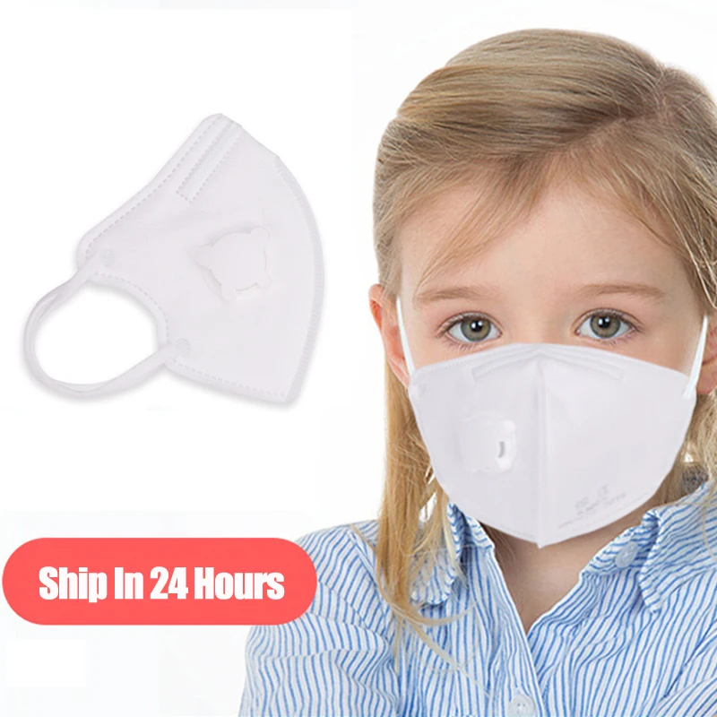 

Children Kids Face Mask Anti Dust Pollution Mouth Cover Masks Disposable PM2.5 Respirator Breathable With Valve