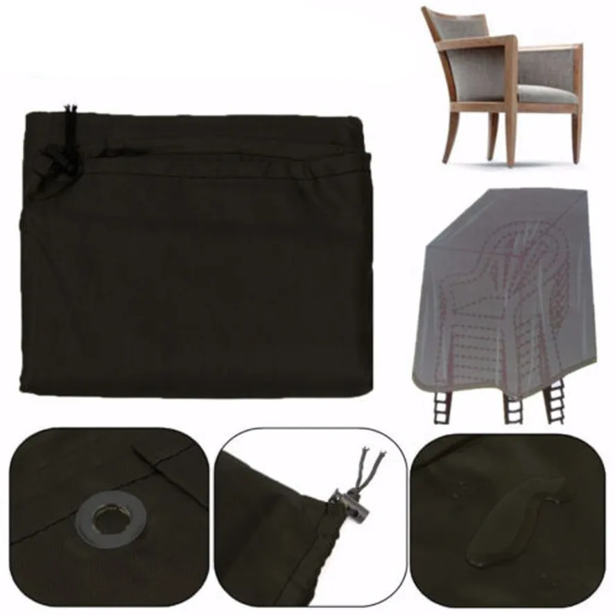 Garden terrace furniture protective cover stacking chair dust cover storage bag outdoor Oxford cloth waterproof storage bag