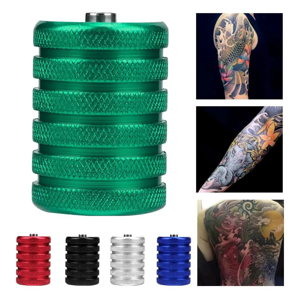 5Color 35mm Aluminium Alloy Tattoo Knurled Grip Cover Tube Tattoo Machine Handle Tattoo Knuckle Handle Tattoo Accessory Supplies