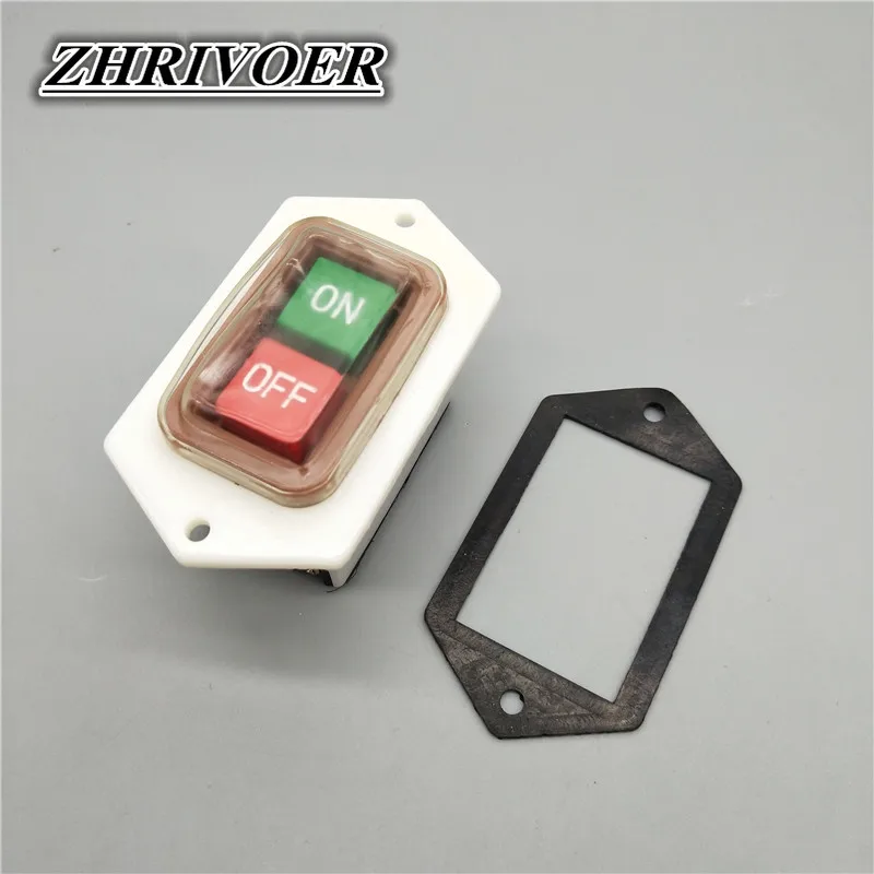 LBC3-10 380 فولت 10A 6 مسامير ON/OFF بدء وقف مقاوم للماء زر الطاقة أداة مقاعد البدلاء الحفر ماكينة الطحن