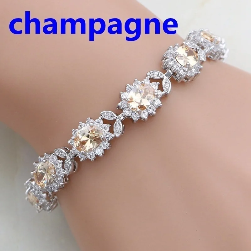 Light Luxury Fashion Crystal Gemstone Bracelet for Femininity Elegant Personality Charm Birthday Party Jewelry Gift