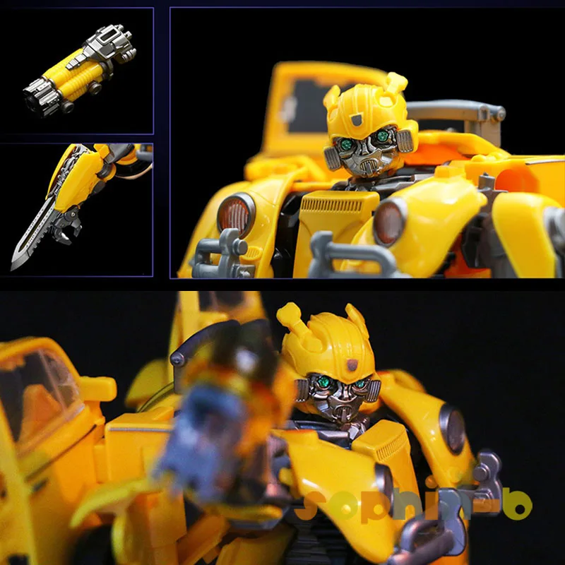 Transformed Black Mamba SS18 Bumble Beetle Enlarge Movie Version Bee Hornet Robot Figure Toys