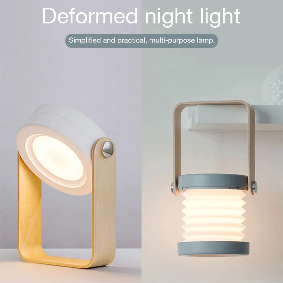 Portable warm white  Lanterns level 3 brightness hanging tent usb rechargeable flashlight built-in1200 mAh lithium battery D4
