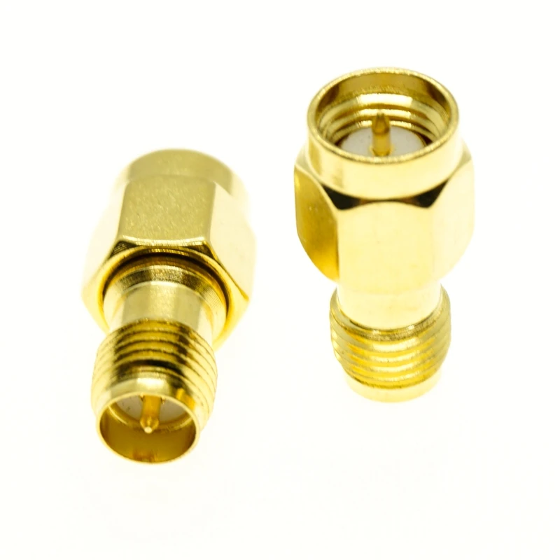 SMA to SMA Connector male female Jack plug RP SMA RPSMA Straight Right angle 3 way RF copper adapter Converter wifi antenna