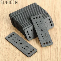Hunting 20Pcs Microfiber Leather Slingshots Pouches Multi Holes Outdoor Shooting Bow Sling Shots Catapults Replacement 65mmX24mm